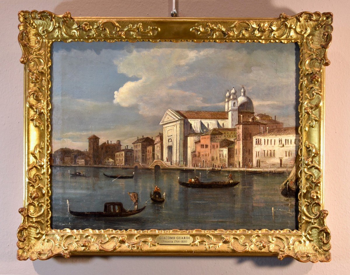 Giacomo Guardi (Venise, 1764 - 1835), Venise Avec Le Canal De La Giudecca-photo-2