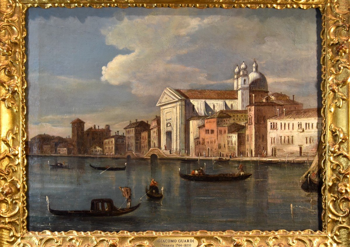 Giacomo Guardi (Venise, 1764 - 1835), Venise Avec Le Canal De La Giudecca-photo-3