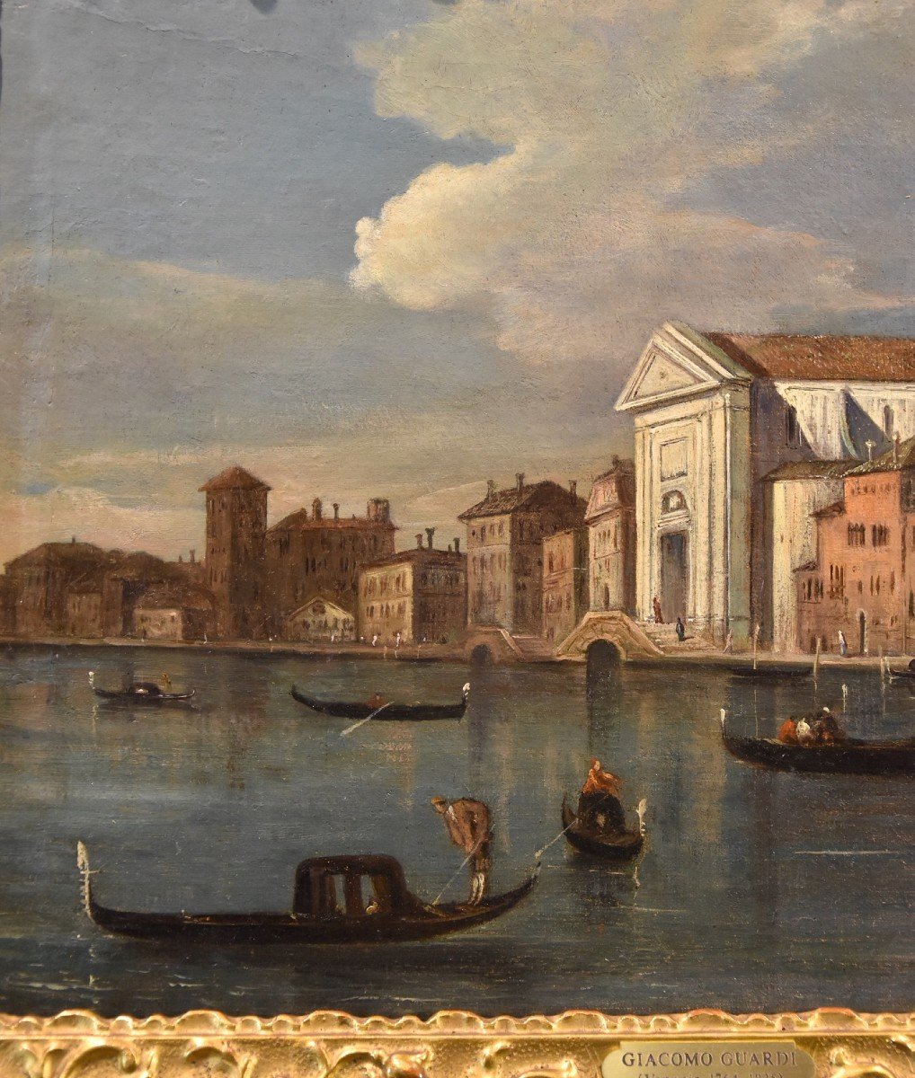 Giacomo Guardi (Venise, 1764 - 1835), Venise Avec Le Canal De La Giudecca-photo-1