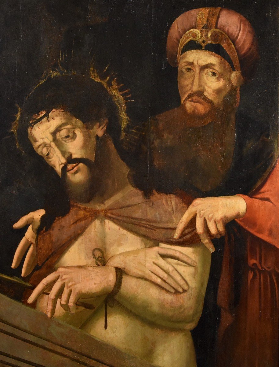 Ecce Homo Avec Ponce Pilate, Michael Coxie (malines, 1499 - 1592) Cercle De -photo-3