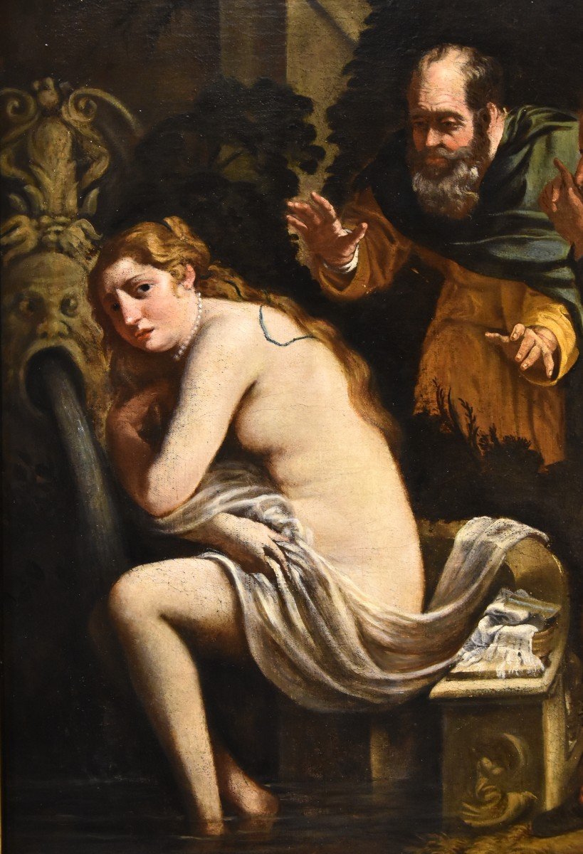 Susanna And The Old Men, Painter Active In Rome In The Early 17th Century-photo-3