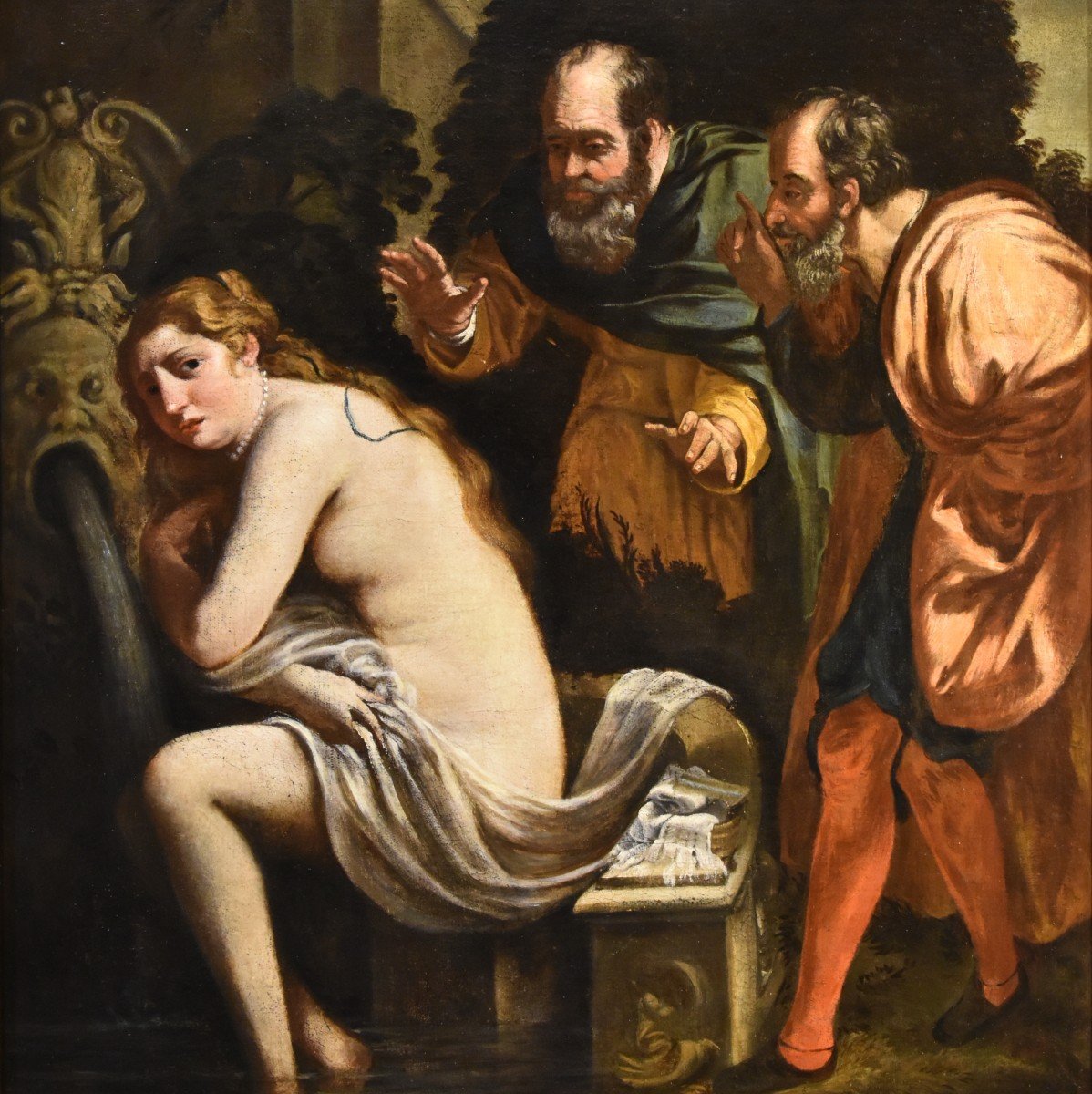 Susanna And The Old Men, Painter Active In Rome In The Early 17th Century-photo-7