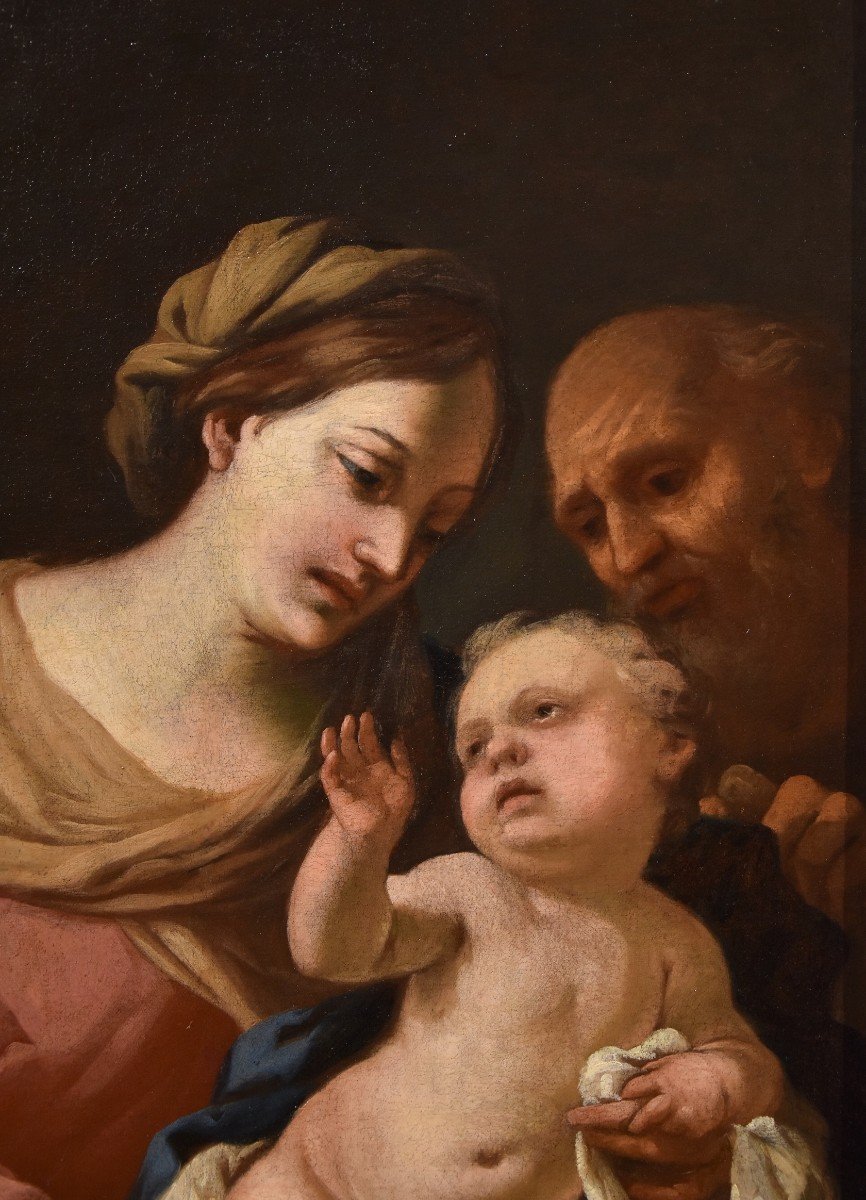 The Holy Family, Domenico Piola (genoa 1627-1703) Circle Of -photo-3