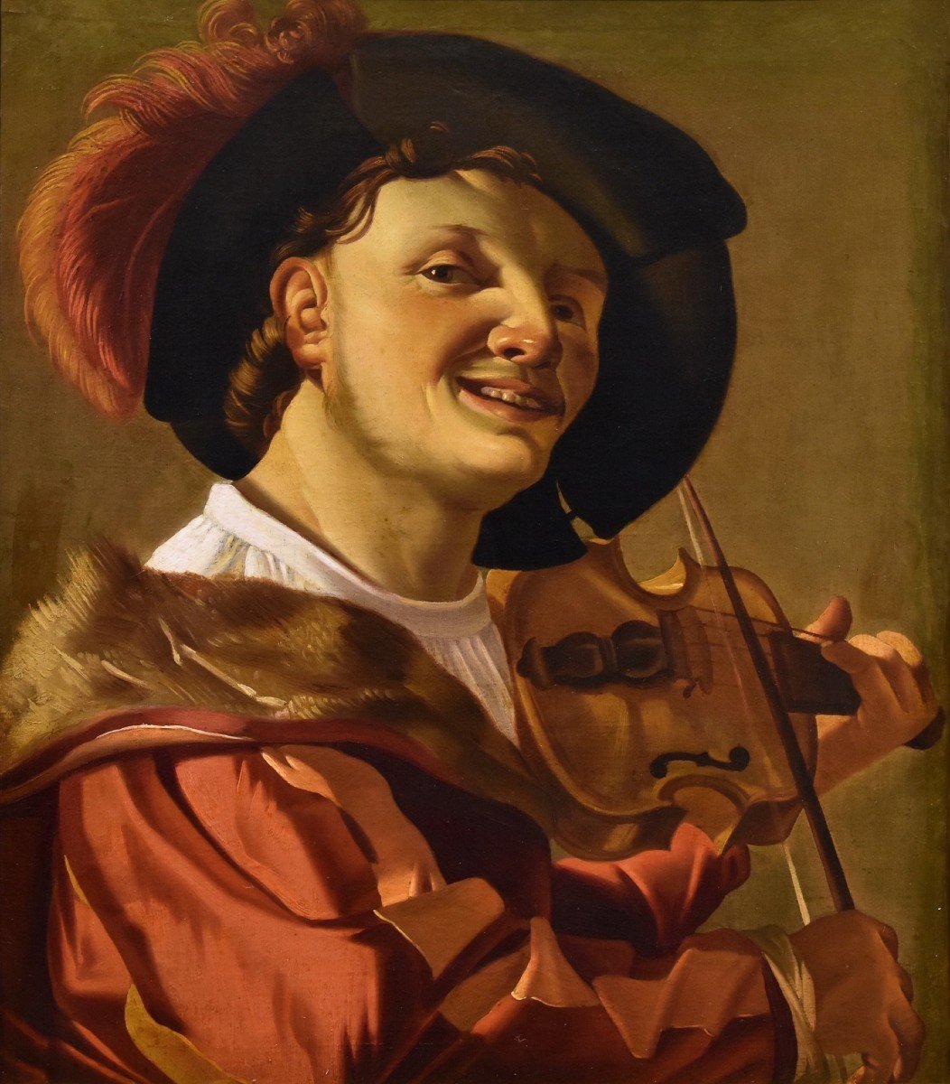 Violin Player, Hendrick Ter Brugghen (the Hague 1588-1629 Utrecht) Workshop