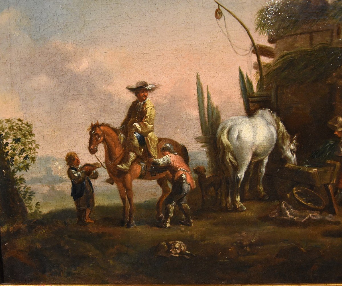 Simon Johannes Van Douw (anvers 1630 - 1677), Le Reste d'Un Chevalier-photo-5