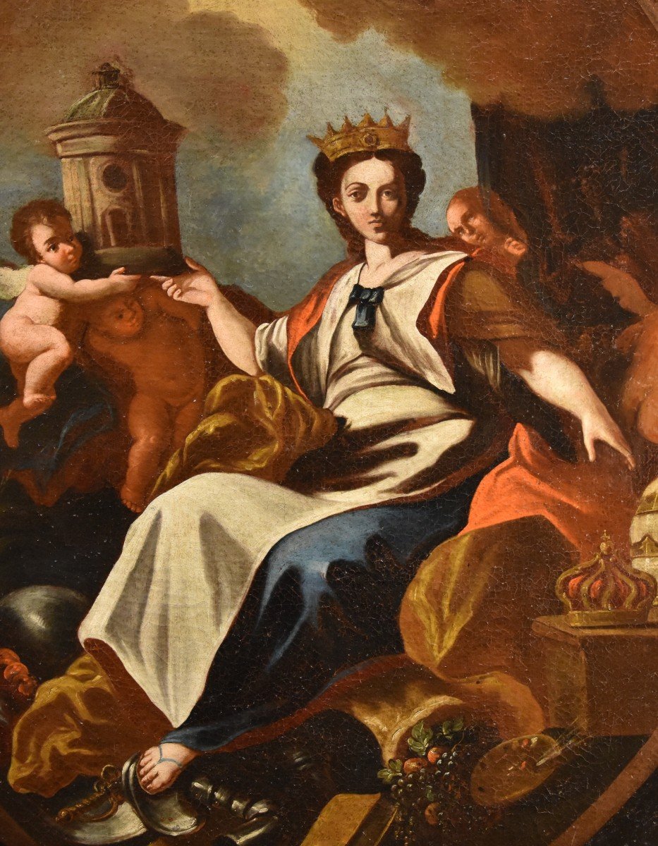 The Allegory Of Europe, Francesco Solimena (canale Di Serino 1657 - Barra 1747) Workshop/circle-photo-3