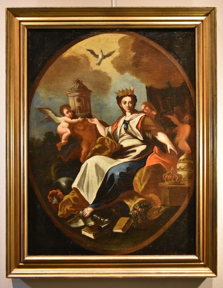 The Allegory Of Europe, Francesco Solimena (canale Di Serino 1657 - Barra 1747) Workshop/circle