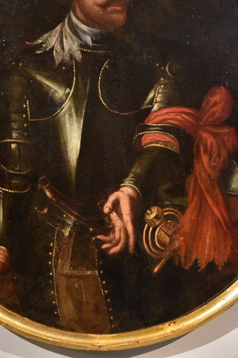 Portrait Of A Gentleman In Armor, Giovanni Bernardo Carbone (genoa, 1616 - 1683) Workshop-photo-4