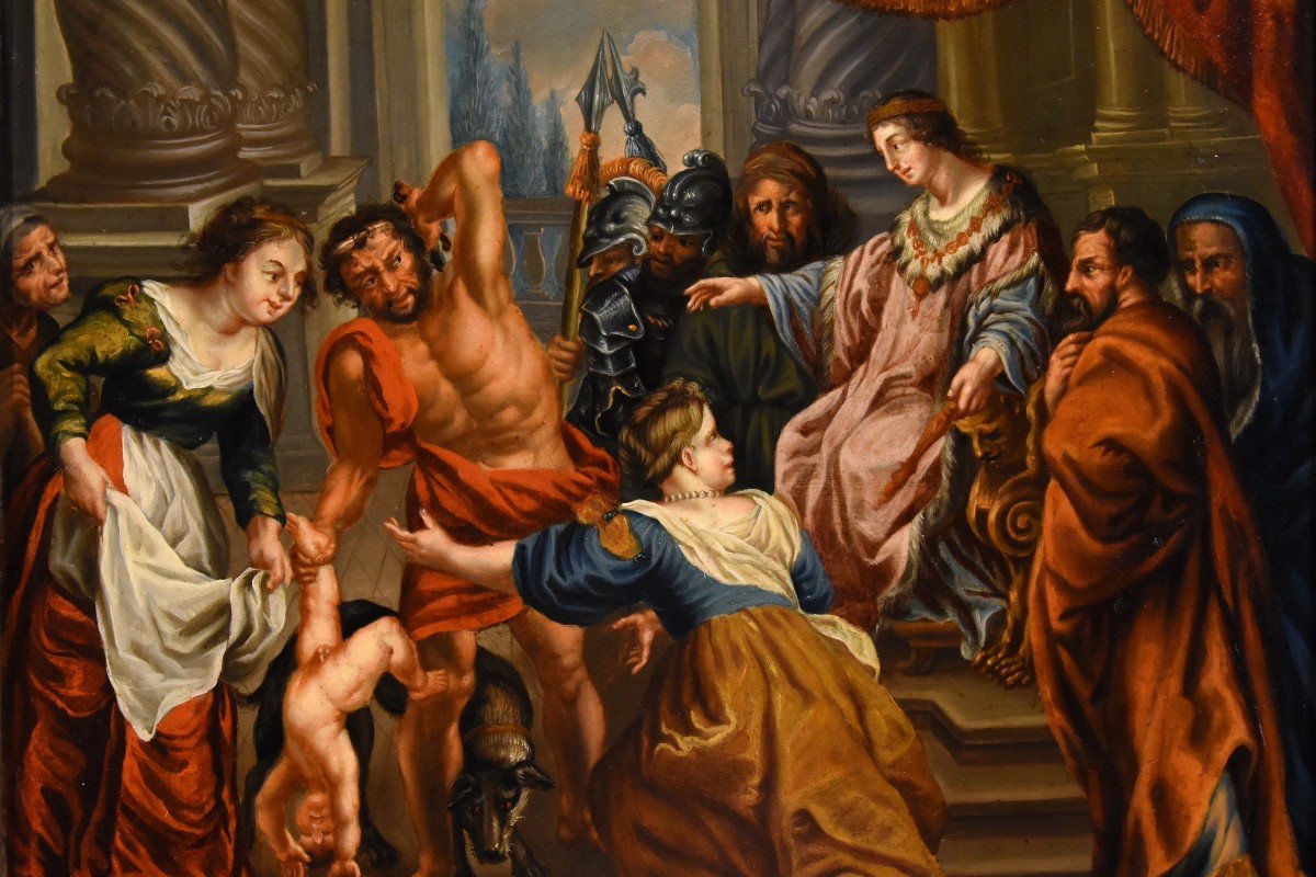 Le Jugement Du Roi Salomon, Pierre Paul Rubens (siegen 1577 - Anvers 1640) Cercle De-photo-4