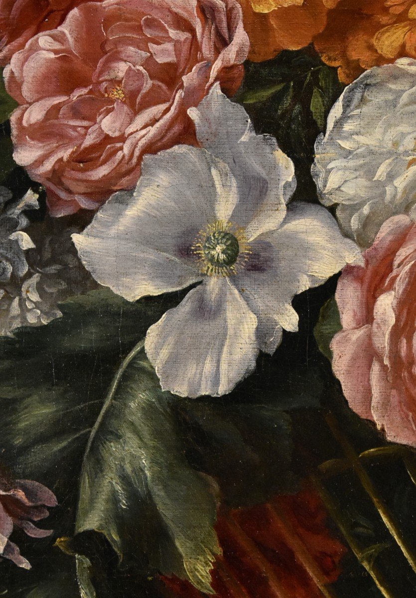 Jean-michel Picart (antwerp, 1600 - Paris, 1682), Still Life Of Flowers-photo-4