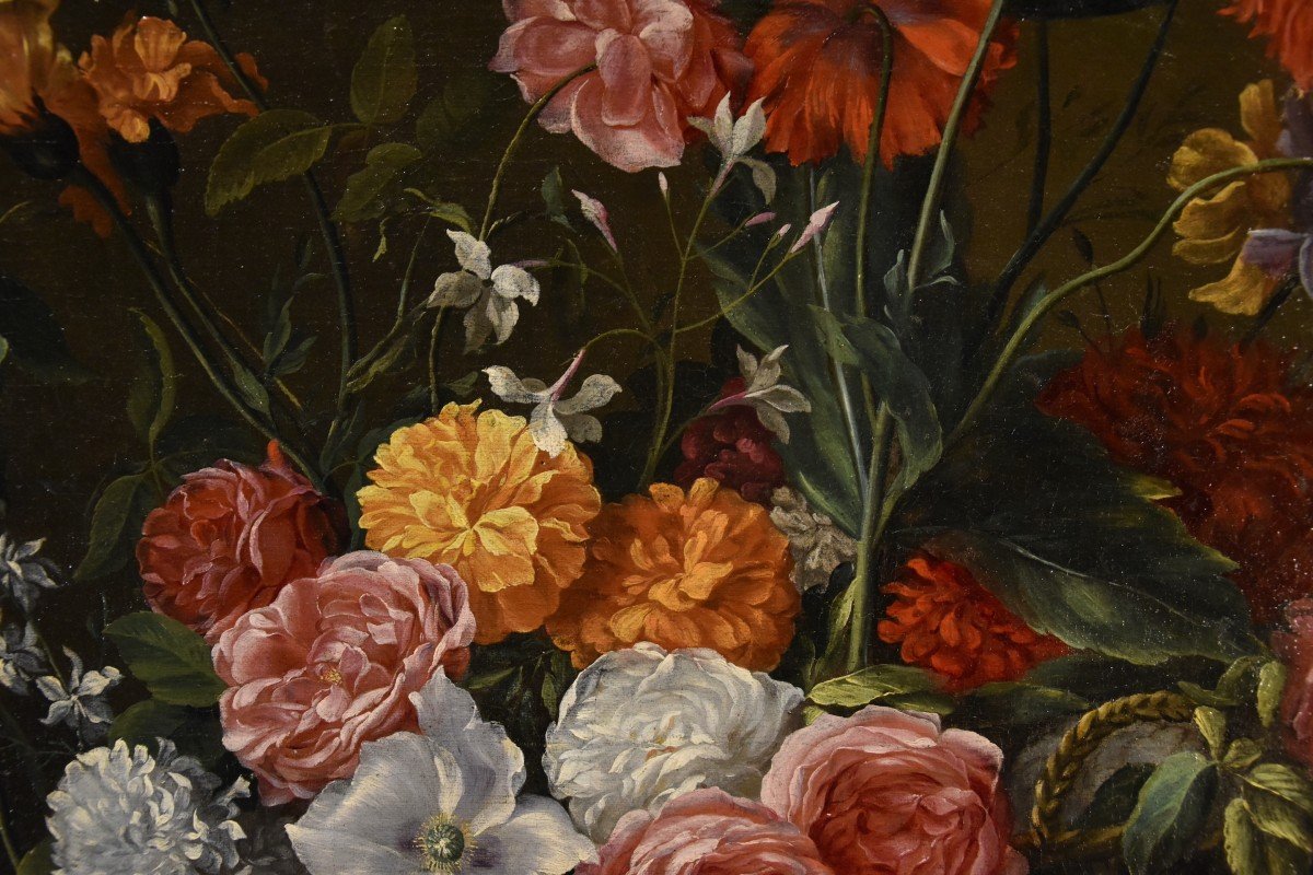 Jean-michel Picart (antwerp, 1600 - Paris, 1682), Still Life Of Flowers-photo-7