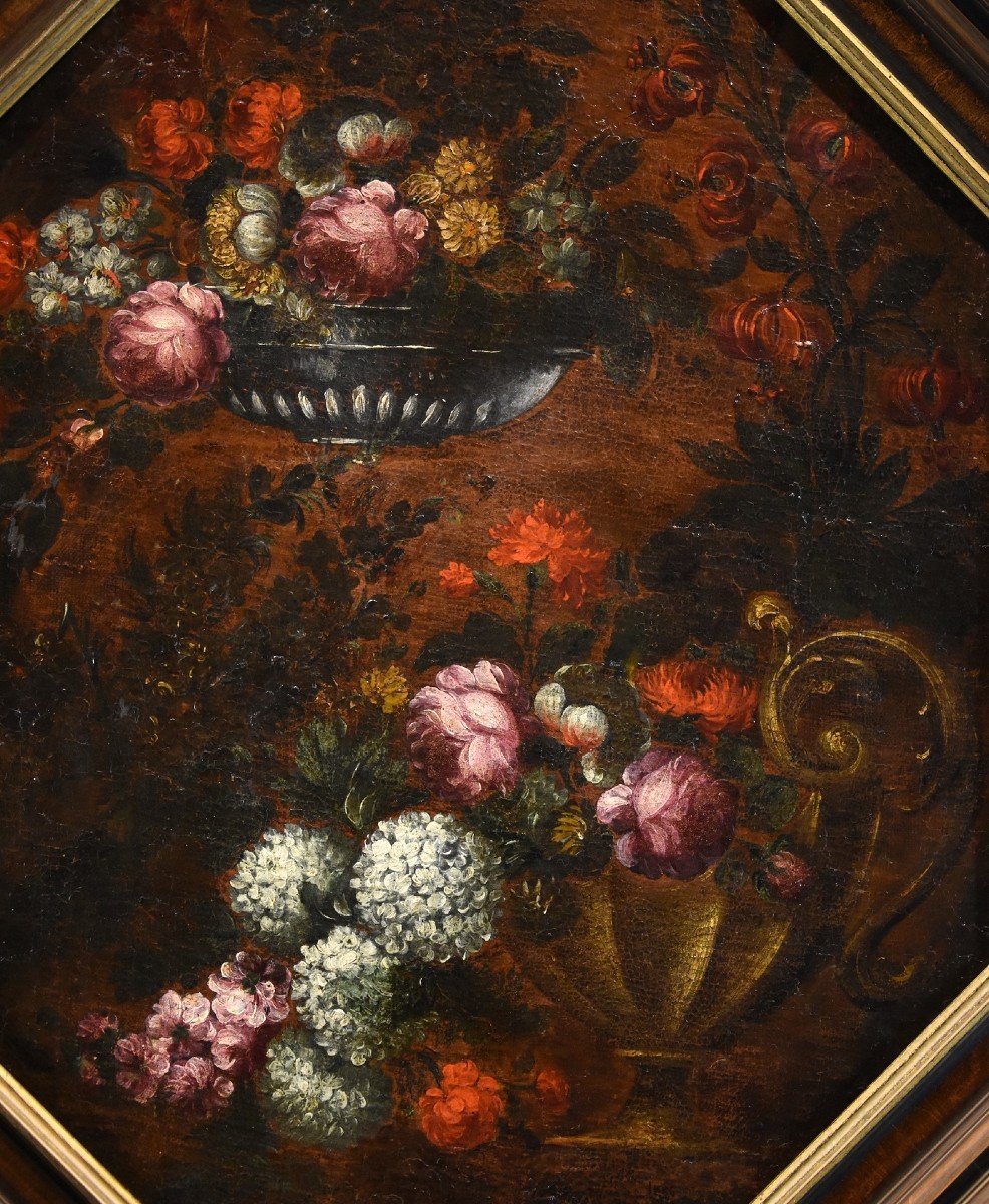 Composition Florale, Francesca Volò Smiller (milan, 1657 - 1700) Cercle De  -photo-4