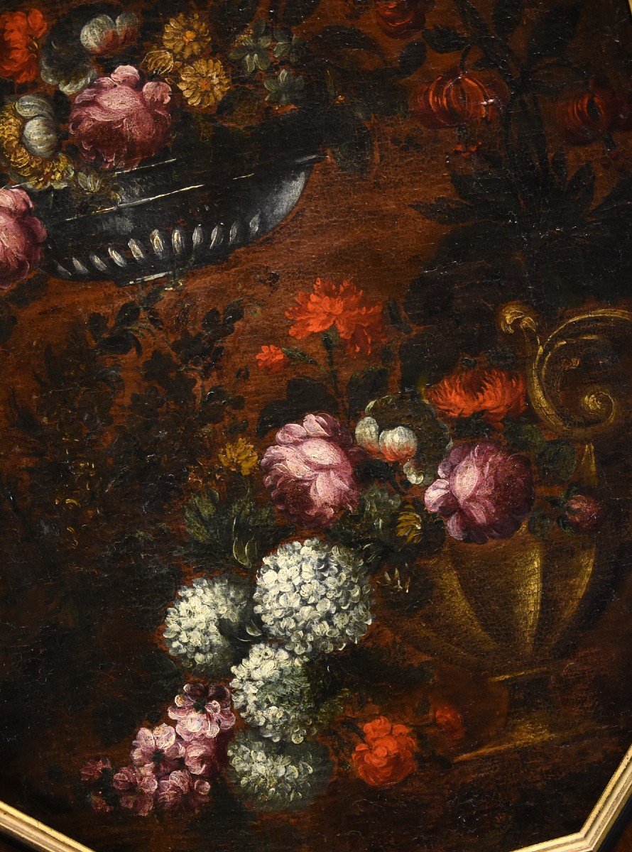 Composition Florale, Francesca Volò Smiller (milan, 1657 - 1700) Cercle De  -photo-1