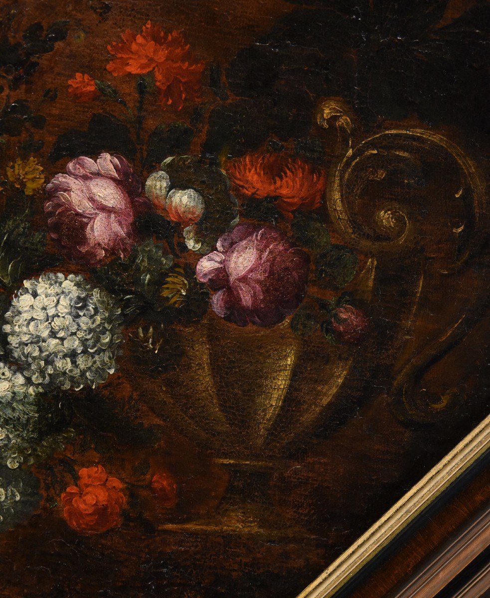 Composition Florale, Francesca Volò Smiller (milan, 1657 - 1700) Cercle De  -photo-2