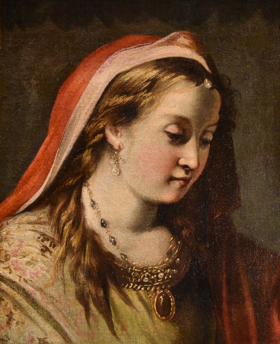 Gaspare Diziani (belluno 1689 - Venice 1767)  Portrait Of A Young Princess (salome?)-photo-2