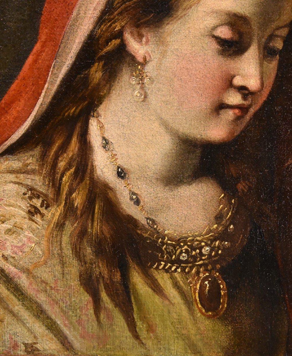 Gaspare Diziani (belluno 1689 - Venice 1767)  Portrait Of A Young Princess (salome?)-photo-1