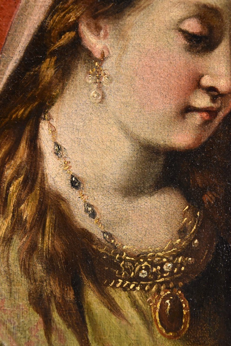 Gaspare Diziani (belluno 1689 - Venice 1767)  Portrait Of A Young Princess (salome?)-photo-6