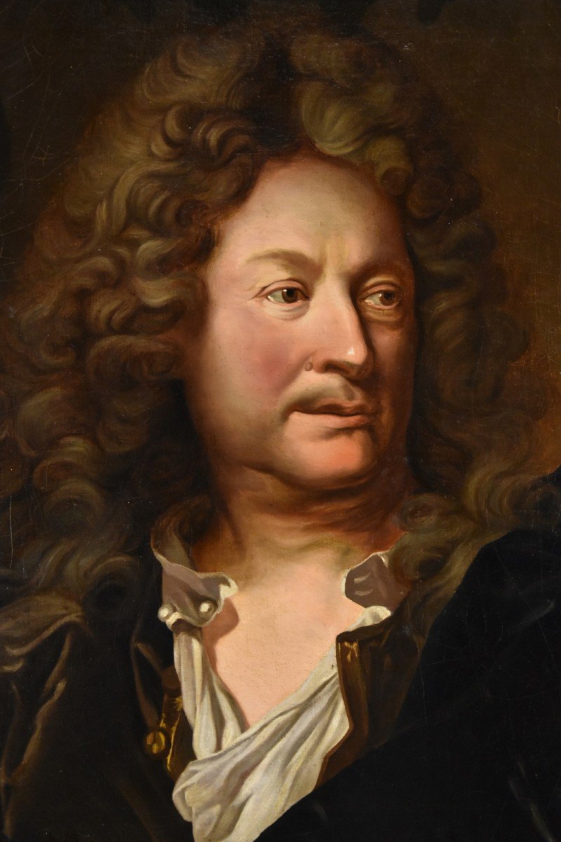 Portrait Of Charles De La Fosse (1636-1716), Hyacinthe Rigaud (perpignan 1659 - Paris 1743) -photo-3