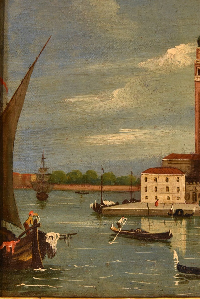 View Of Venice With The Island Of San Giorgio, Follower Of Canaletto (venice, 1697 – 1768)-photo-4