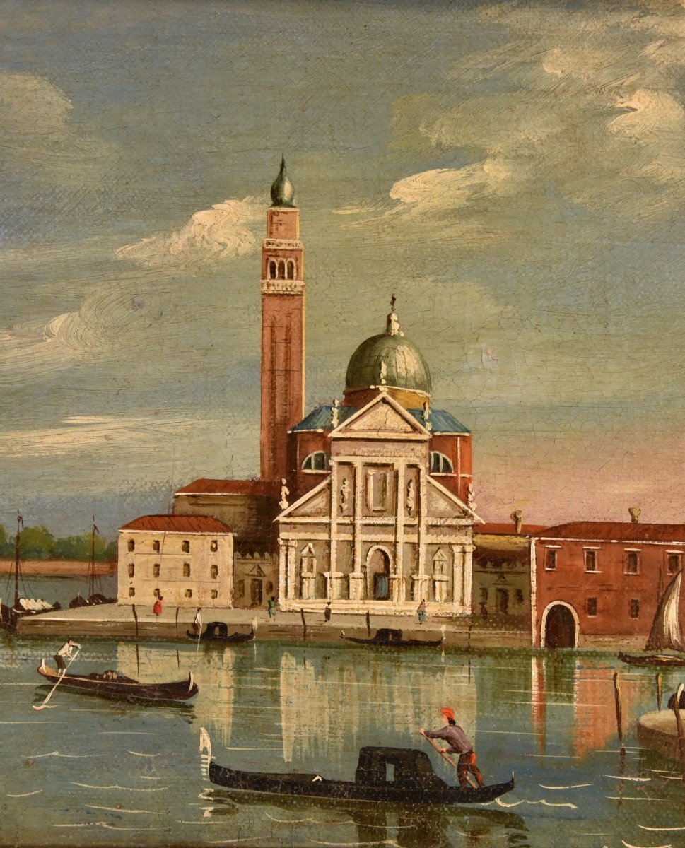 View Of Venice With The Island Of San Giorgio, Follower Of Canaletto (venice, 1697 – 1768)-photo-1