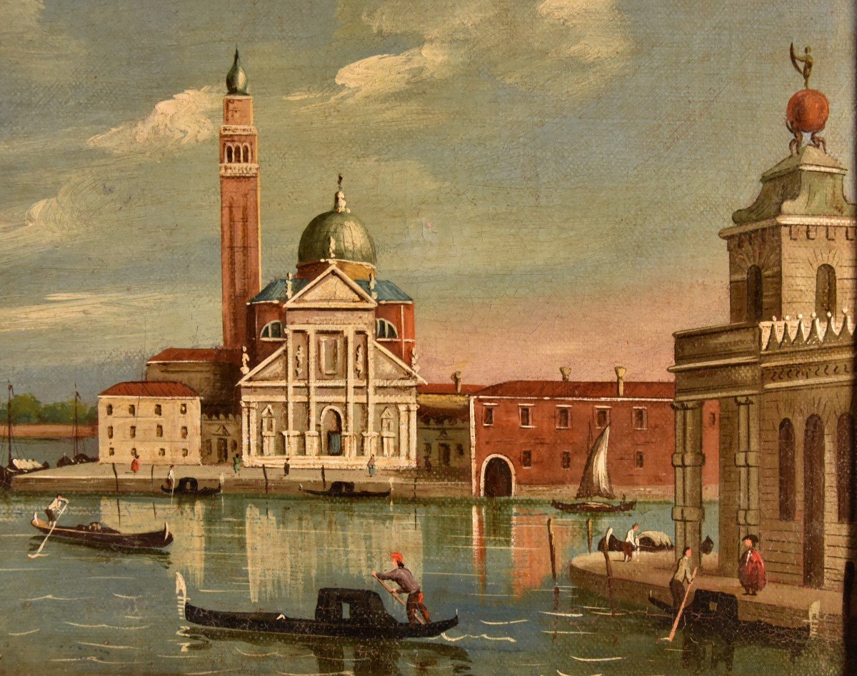 View Of Venice With The Island Of San Giorgio, Follower Of Canaletto (venice, 1697 – 1768)-photo-2