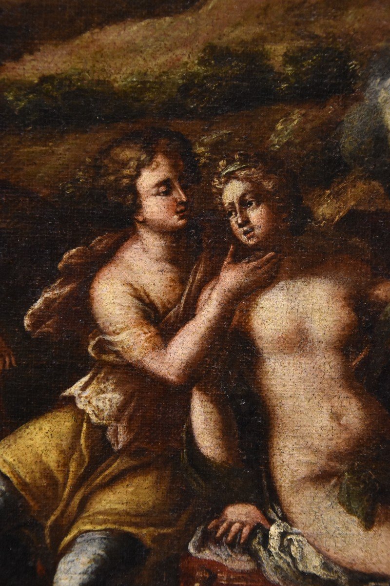 Idyll Between Venus And Adonis, Workshop Of Filippo Lauri (rome, 1623 – 1694)-photo-1