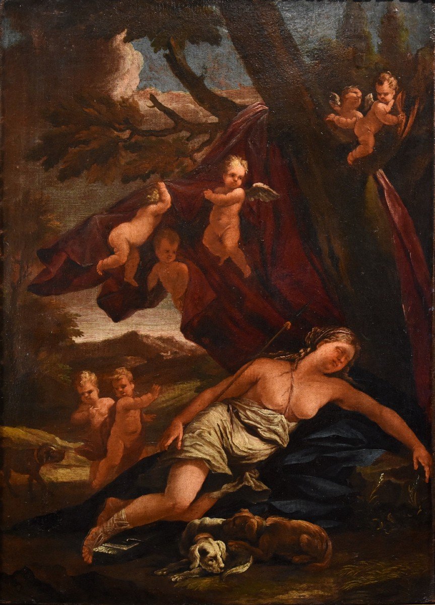 The Resting Of Diana, Guillaume Courtois Known As 'il Borgognone' (1626 - 1679) 