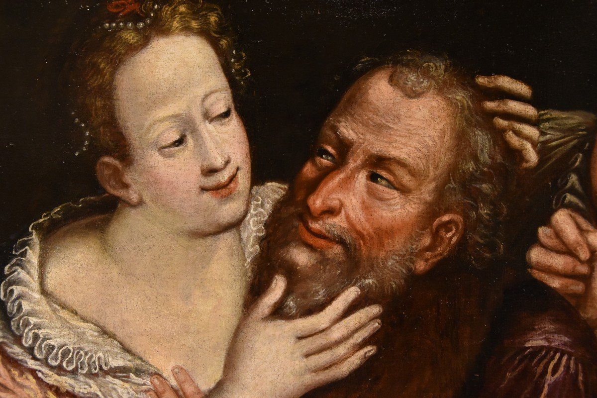 The Mismatched Couple, 17th Century Flemish School-photo-2