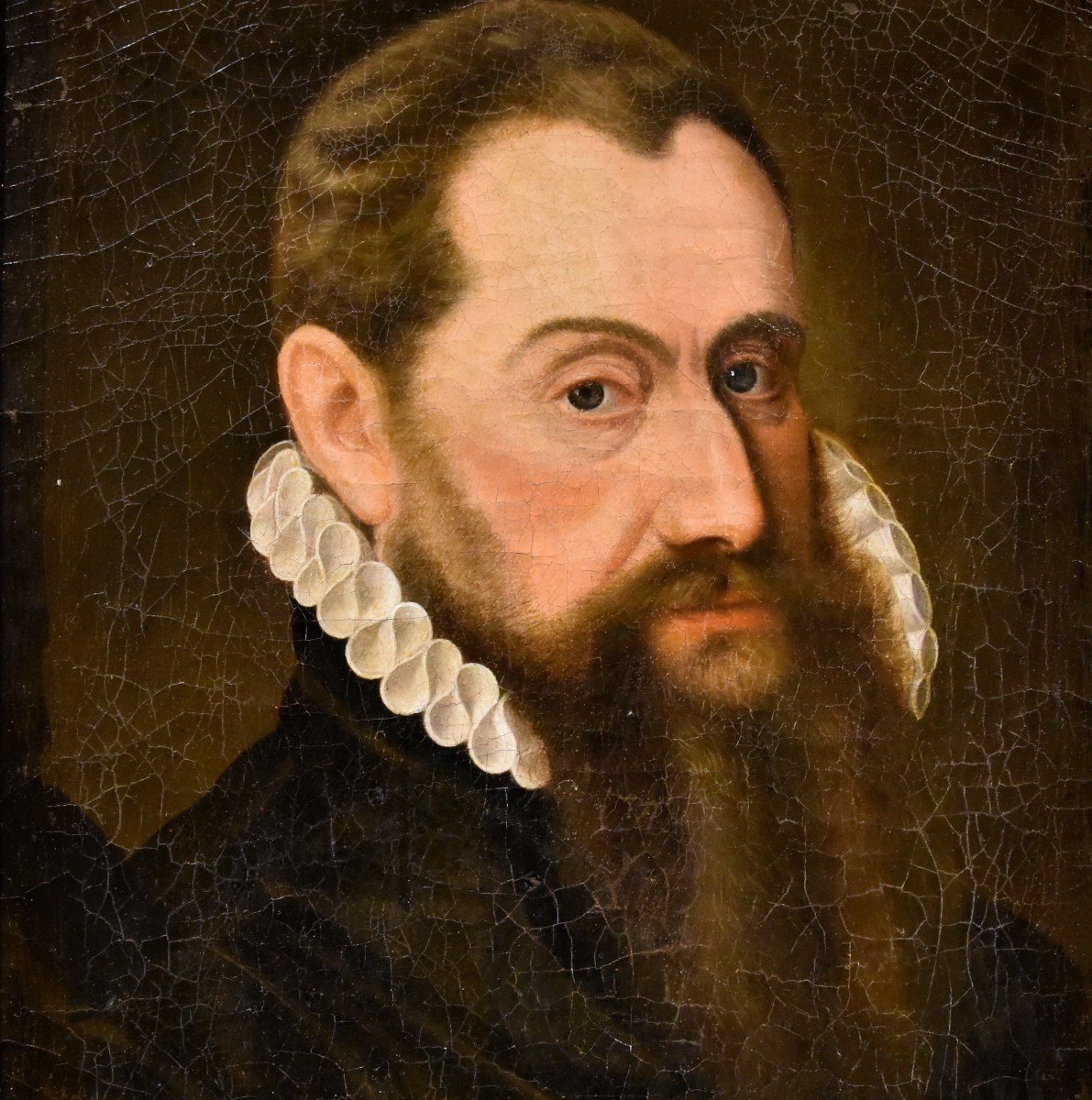 Portrait d'Un Gentilhomme, Frans Pourbus (Bruges 1545 - Anvers 1581) Entourage-photo-2