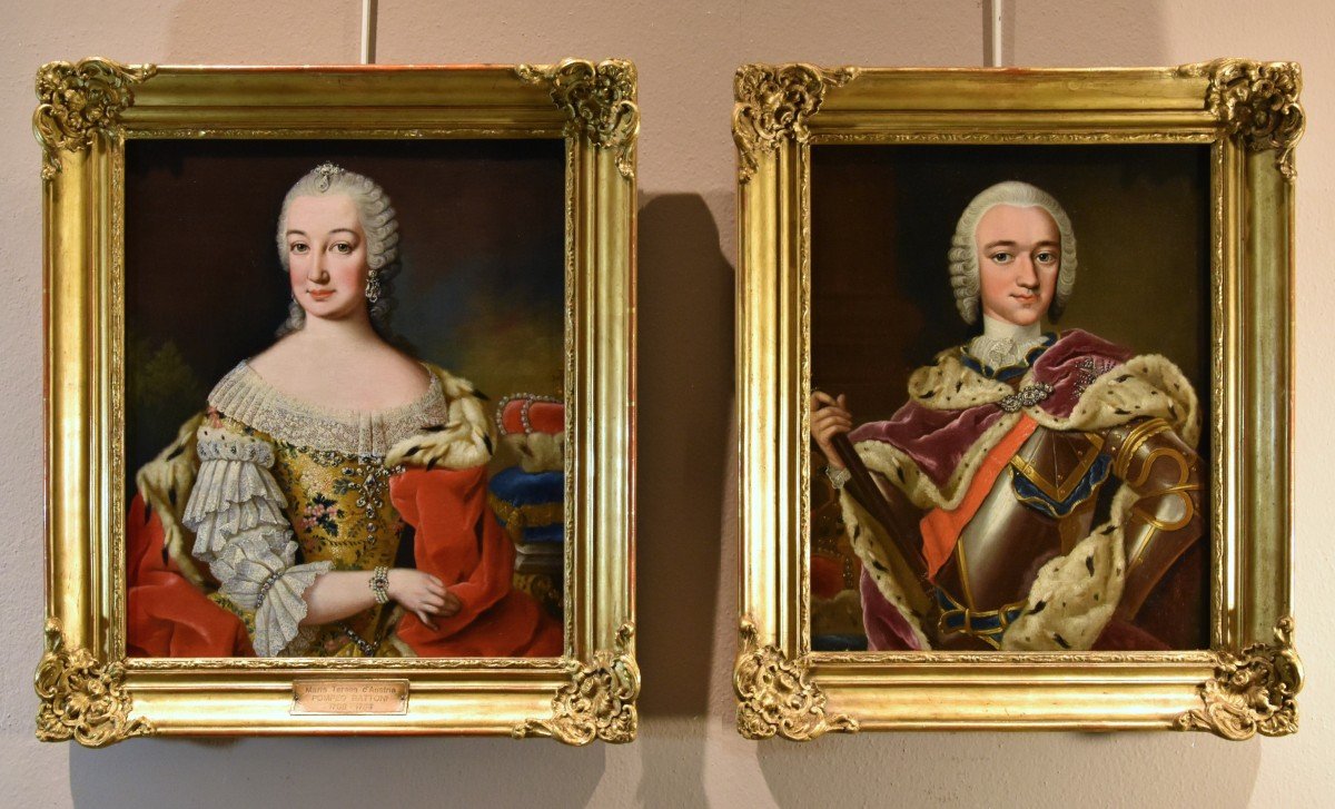 Martin Van Meytens (1695 - 1770), Maria Theresa Of Habsburg And Francis I Of Lorraine-photo-2