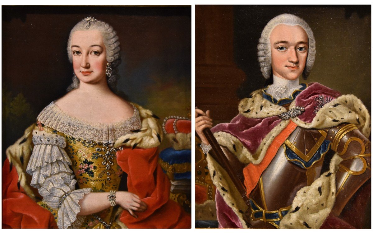 Martin Van Meytens (1695 - 1770), Maria Theresa Of Habsburg And Francis I Of Lorraine