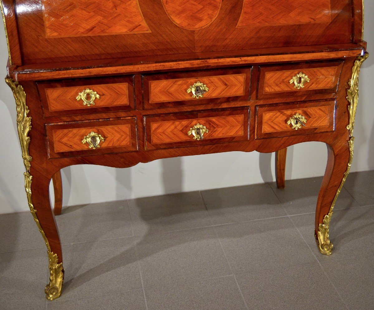 Louis XV Cylinder Sliding Desk - Paris, Circa 1750-photo-2