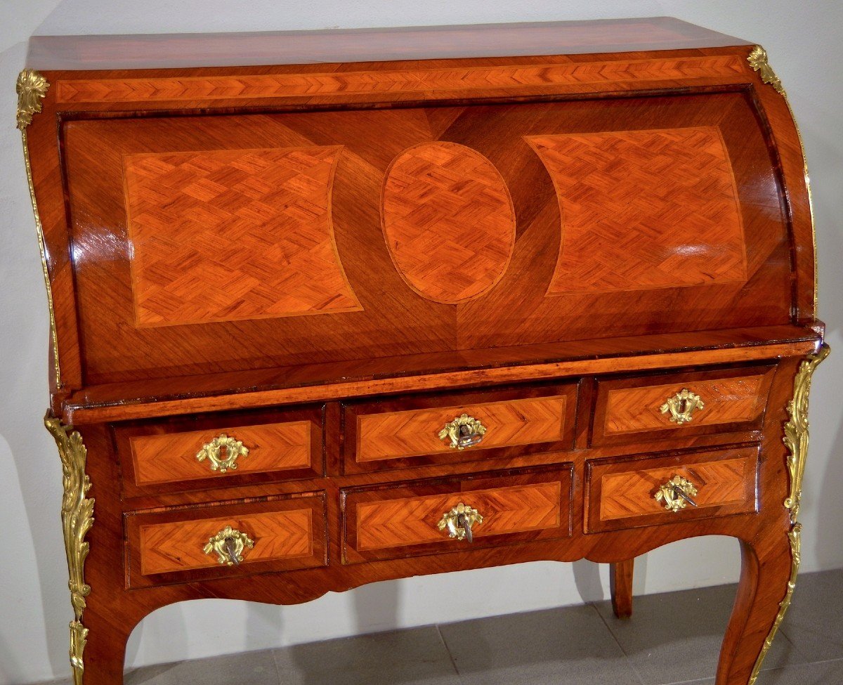 Louis XV Cylinder Sliding Desk - Paris, Circa 1750-photo-3