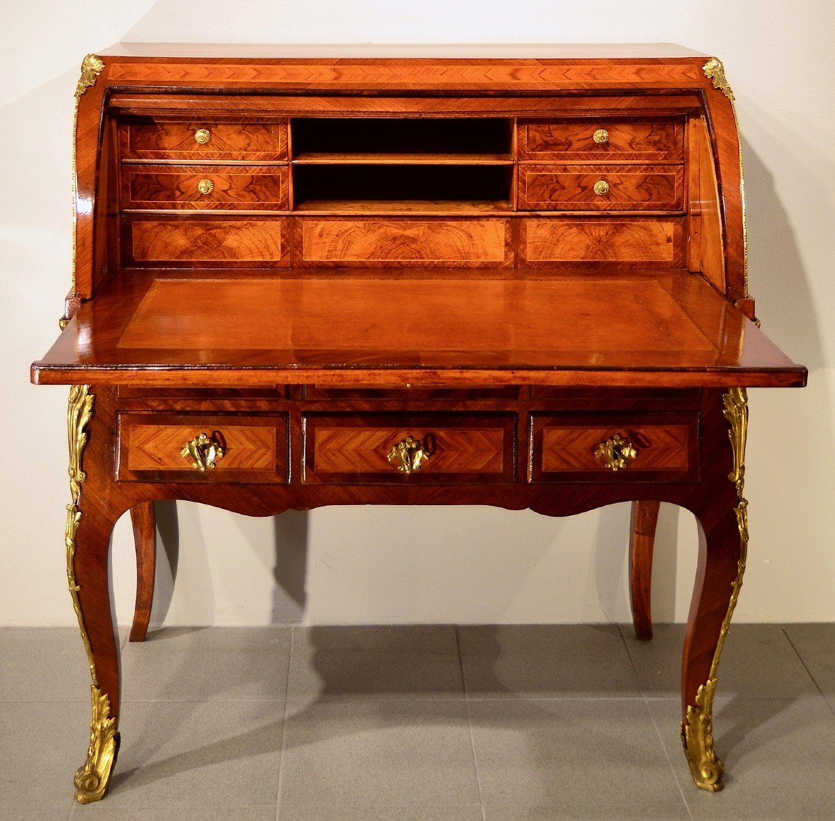 Louis XV Cylinder Sliding Desk - Paris, Circa 1750-photo-3