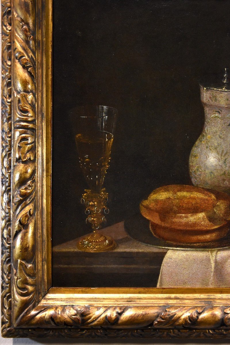 Still Life With A Crystal Goblet, Hubert Van Ravesteyn (dordrecht 1638-1683) Workshop/circle-photo-3