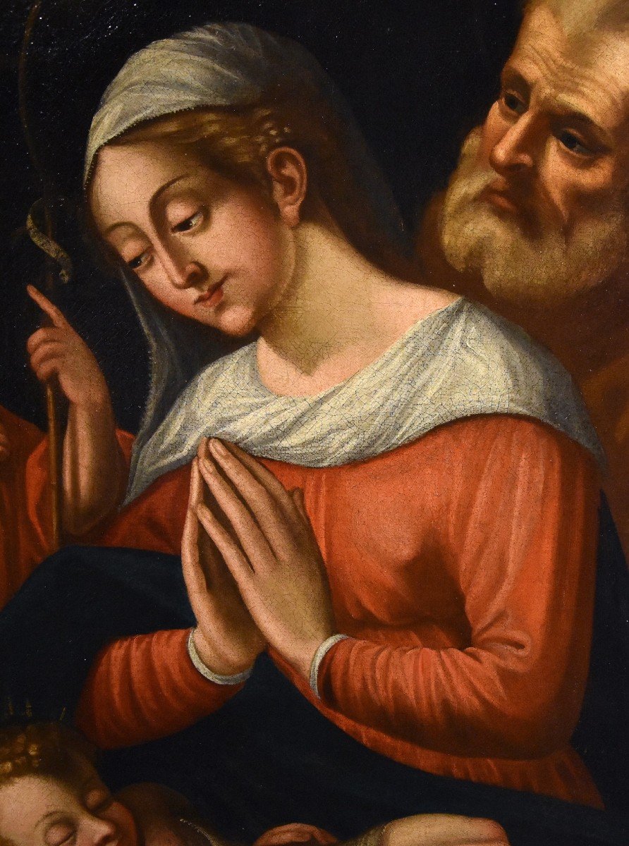 La Sainte Famille Avec Saint Jean-baptiste , Giovanni Battista Ramenghi (1521 - 1601) Circle-photo-4