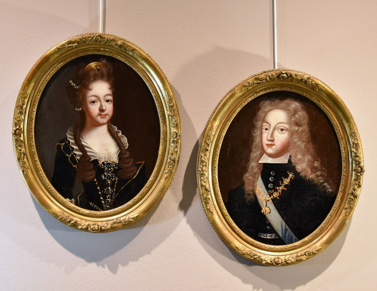 Pierre Gobert (fontainebleau 1662 - Paris 1744), Philippe V Roi d'Espagne Et  Louise De Savoie