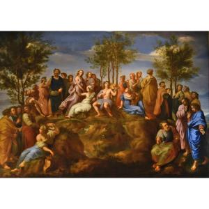 Le Parnasse Avec Apollon Et Les Muses, Suiveur De Raffaello Sanzio (urbino, 1483 - Rome, 1520)