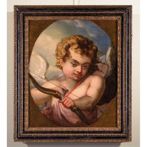 Cupid, French School Of The Entourage Of François Boucher (paris 1703-1770)