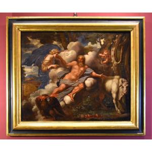 The Myth Of Jupiter, Io And Juno - Giovanni Angelo Canini (rome, 1608 - Rome, 1666)