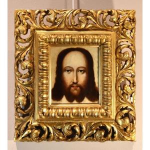 Face Of Christ As Salvator Mundi, Flemish Painter 16th-17th Century