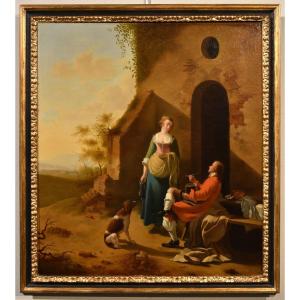 Galante Scene At The Entrance To An Inn, Jan Vermeer d'Utrecht (schoonhoven 1630 - 1692) Follow