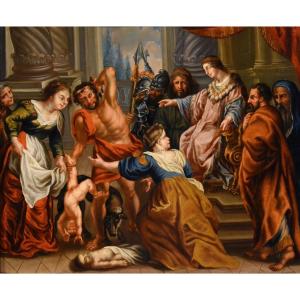 The Judgement Of King Solomon, Peter Paul Rubens (siegen 1577 - Antwerp 1640) Circle Of 