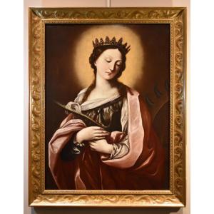 Saint Catherine Of Alexandria, Guido Reni (bologna 1575 - 1642) Workshop Of