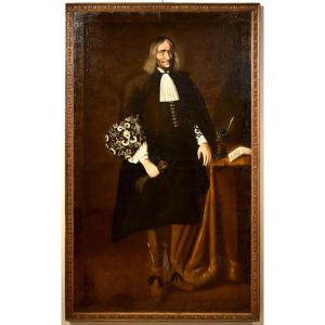 Full-length Portrait Of Giacomo Pesenti, Carlo Ceresa (bergamo 1609 - 1679) Attributable