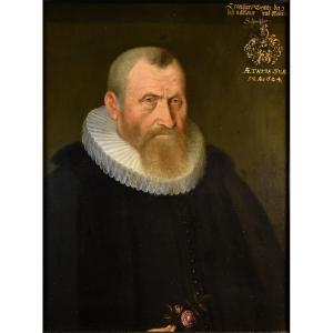 Portrait d'Un Gentilhomme, 1624, Cercle Michiel Jansz Van Mierevelt (Delft 1566 - 1641)