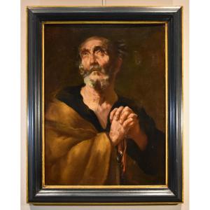 Saint Pierre, Giovanni Battista Beinaschi (Fossano Vers 1634 - Naples 1688) Atelier De