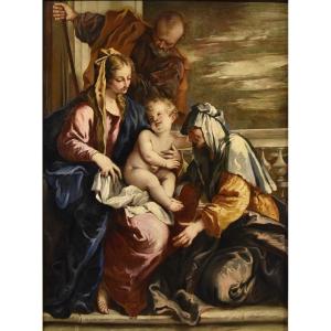 Sainte Famille Avec Sainte Anne, Sebastiano Ricci (Belluno 1659 - Venise 1734)