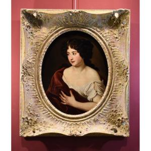 Portrait De La Jeune Duchesse Ortensia Mancini, Jacob Ferdinand Voet (anvers 1639 - Paris 1689)