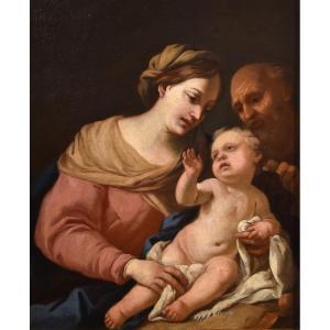 The Holy Family, Domenico Piola (genoa 1627-1703) Circle Of 